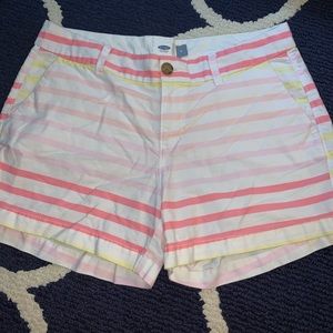 Cute pink/yellow striped shorts!!